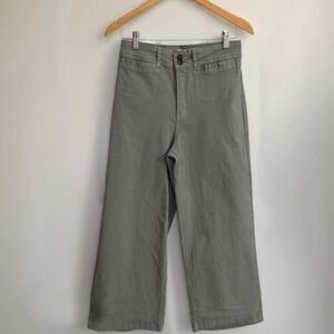 Olive Wide Leg Women's Jeans